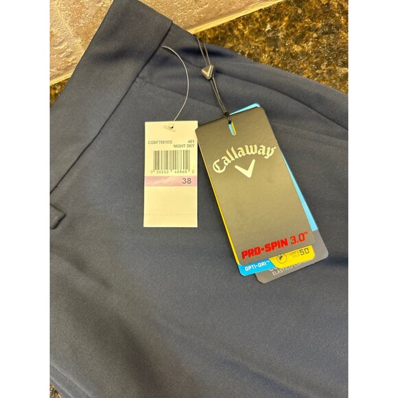 Callaway Pro-Spin 3.0 Golf Shorts Night Sky Size 38 NWT - Picture 4 of 5